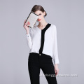 Women Office Longgar Blus/Top